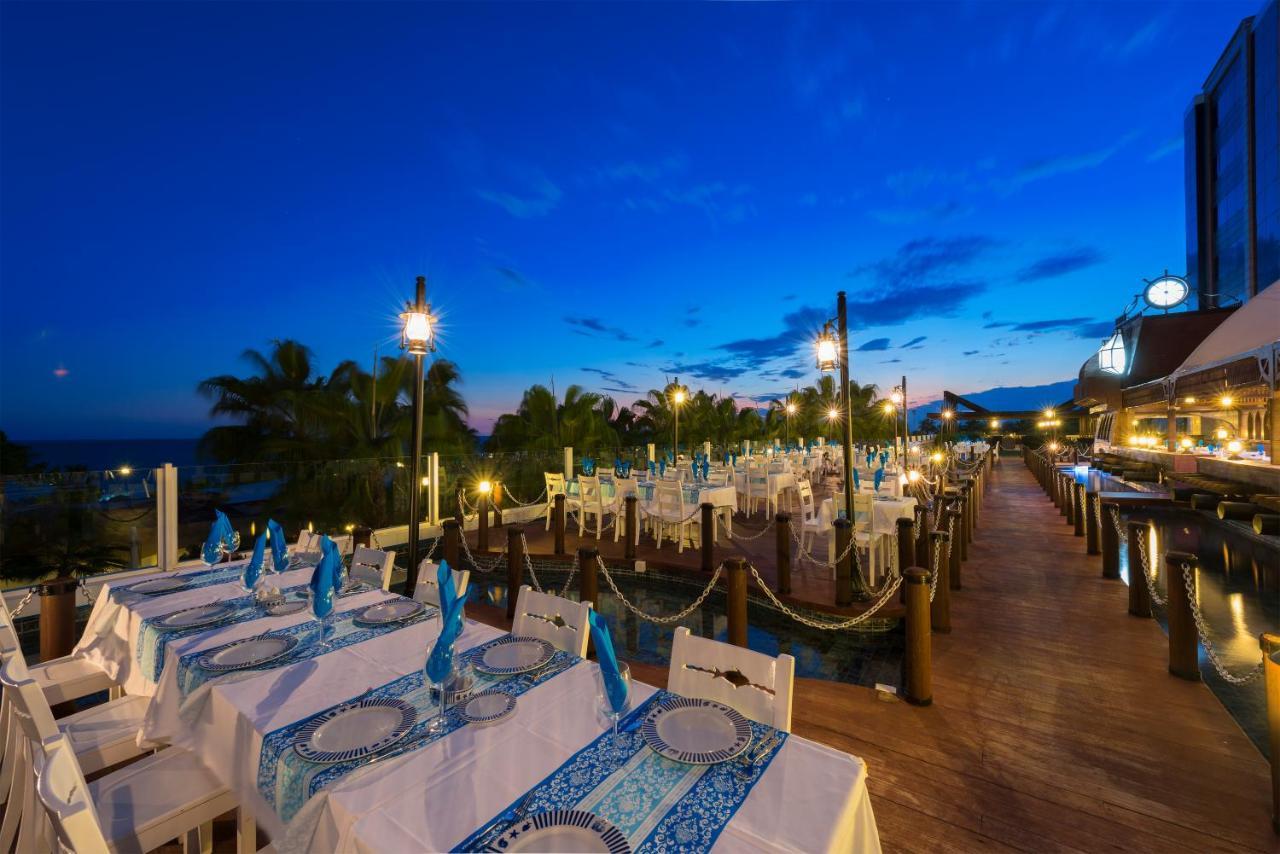 Kamelya Aishen Club & Aqua Ultra All Inclusive Kids Concept Side Exterior foto The restaurant at the resort