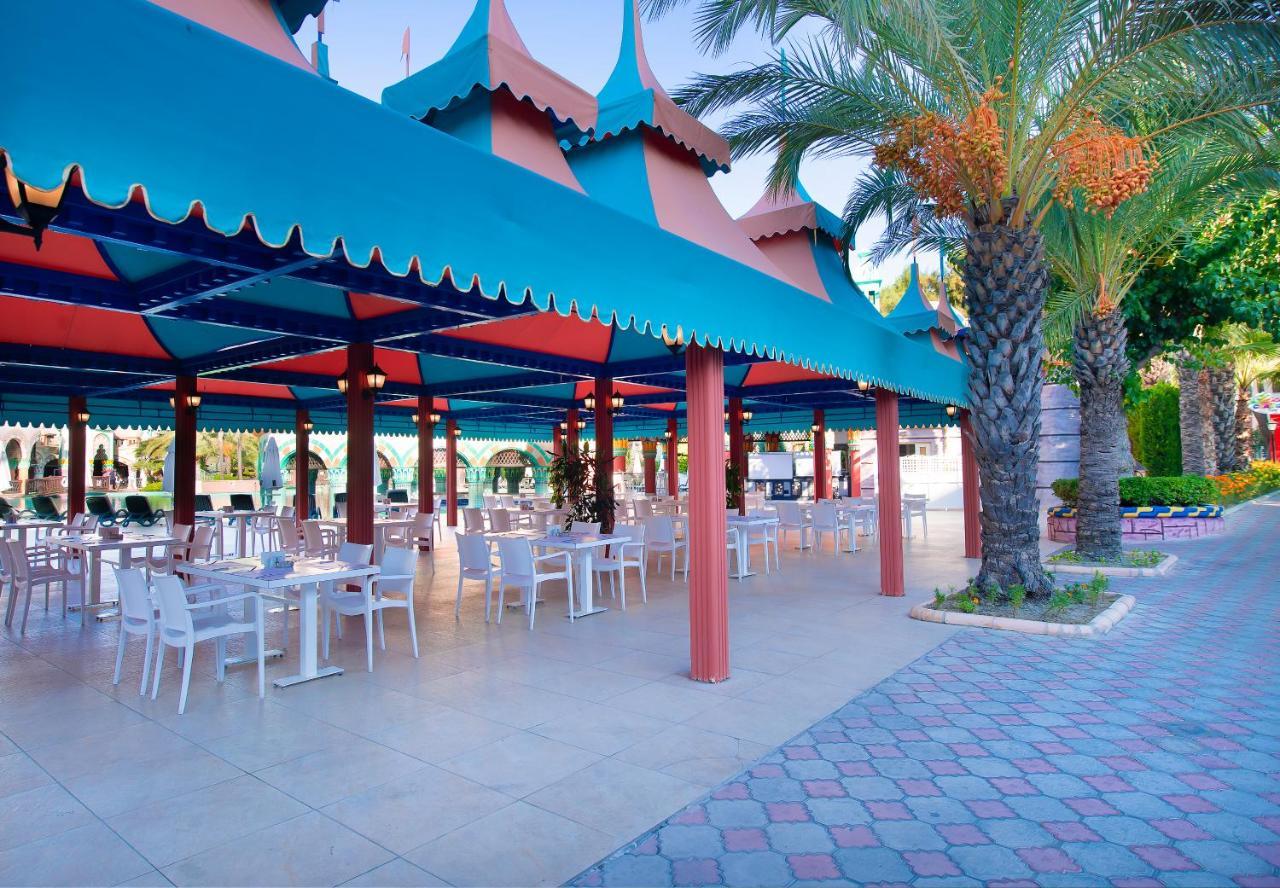 Kamelya Aishen Club & Aqua Ultra All Inclusive Kids Concept Side Exterior foto A restaurant in a hotel in Turkey